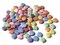80 12.5mm Multi-Color Plastic Oyster Shell Mixed Color Seashell Beads bB1